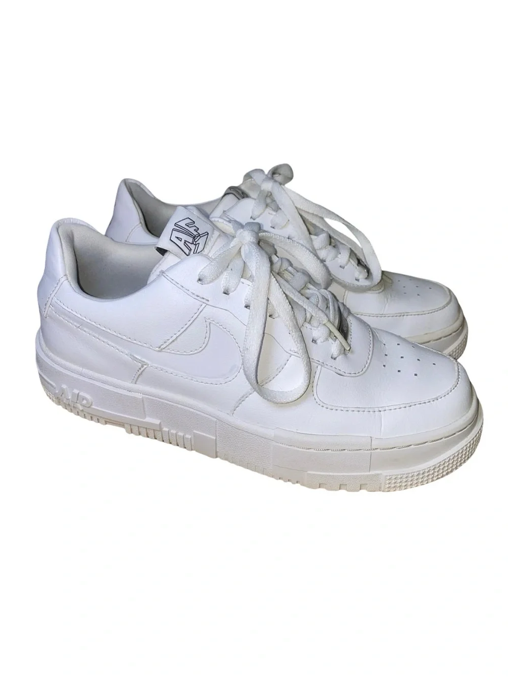 Nike Air Force 1 Low Pixel Triple White Women's Size 8 (CK6649-100)
